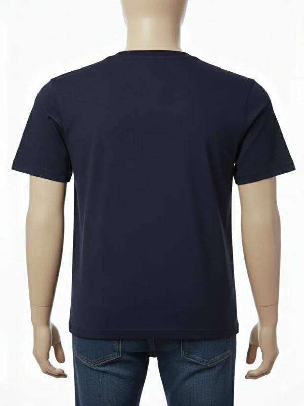 Yazlık Bisiklet Yaka Penye Tshirt %100 Pamuklu Sol Göğüs Cepli